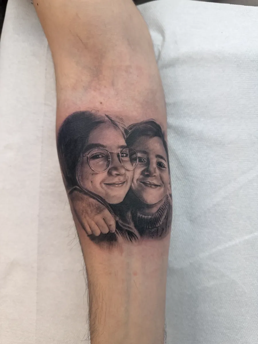 Duplo retrato realista